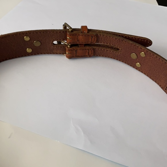 Leather Double buckle belt - Picture 5 of 12